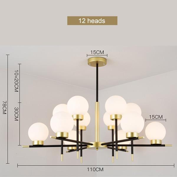 Modern Art Deco Chandelier - Nordic Side - 