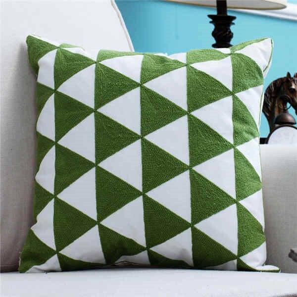 Green Vintage Pattern Cushion Covers - Nordic Side - 