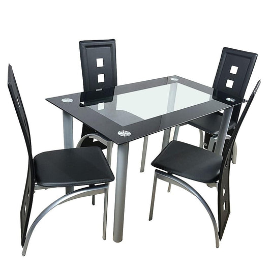 Alisei - Tempered Glass Dining Table and Chairs