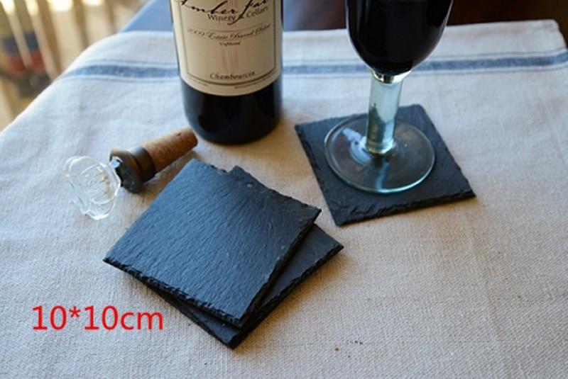 Natural Slate Square Plates - Nordic Side - 