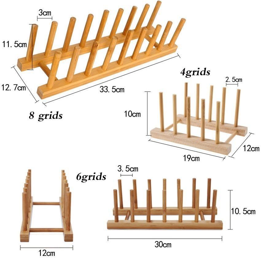 Light Bamboo Dish Rack - Nordic Side - 