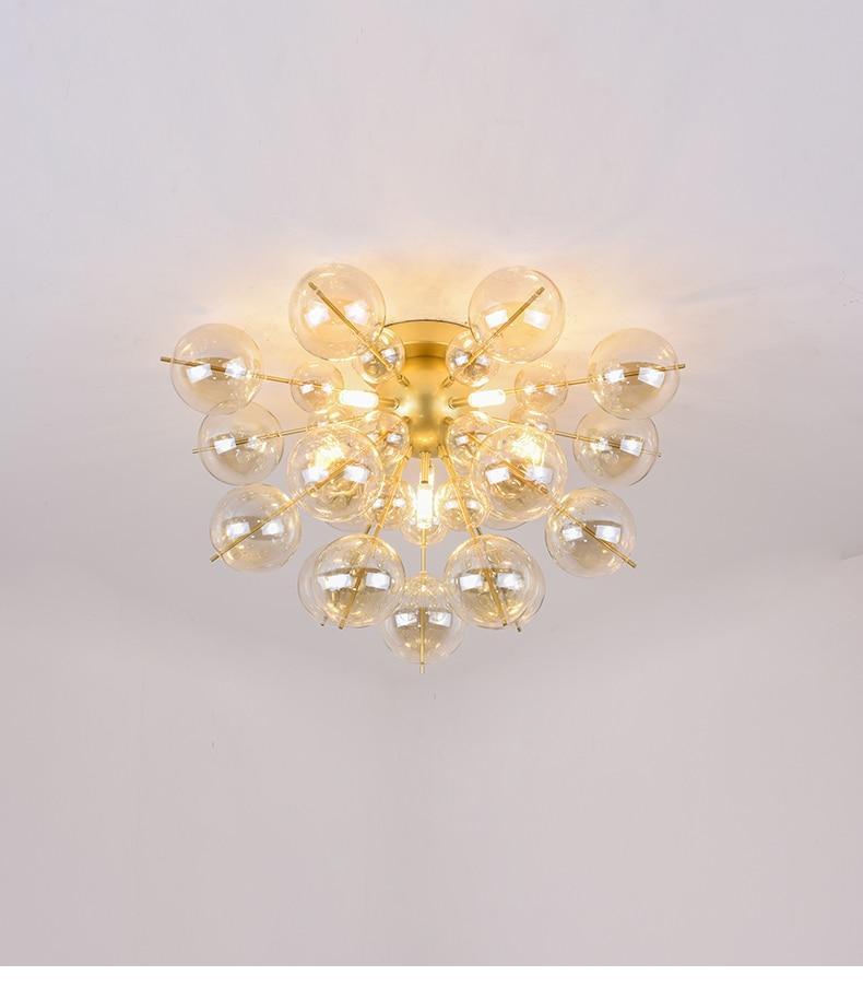 Nordic Glass Ball Dandelion Chandelier - Nordic Side - 