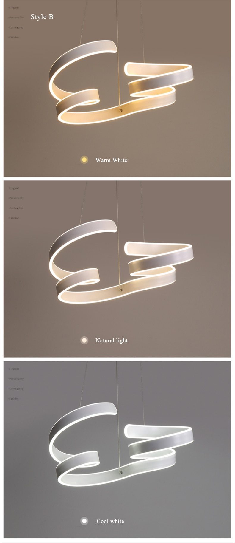 Modern Ribbon Light - Nordic Side - 