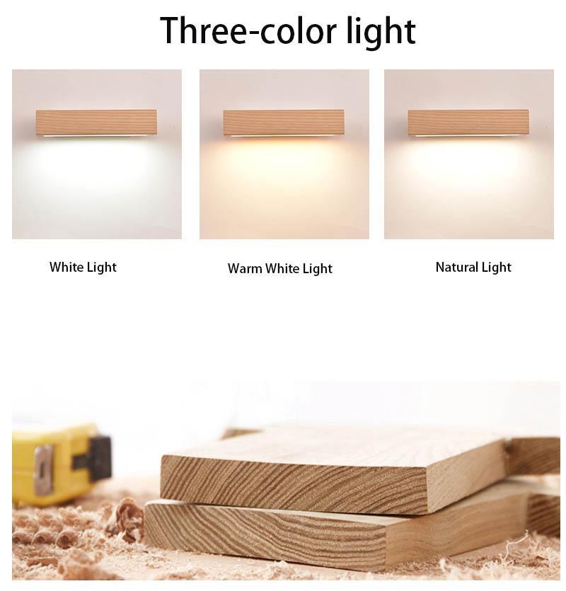 Rotatable Wooden Wall Light - Nordic Side - 