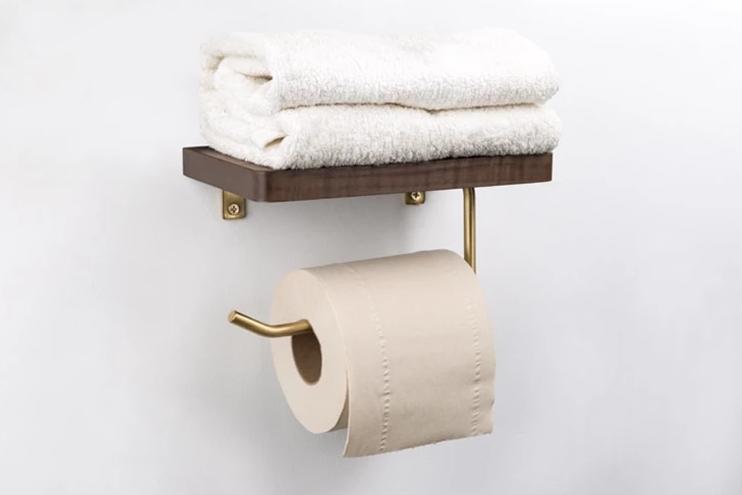 Bentlee - Modern Toilet Paper Roll Holder Shelf - Nordic Side - 09-27, bathroom-collection, modern-pieces