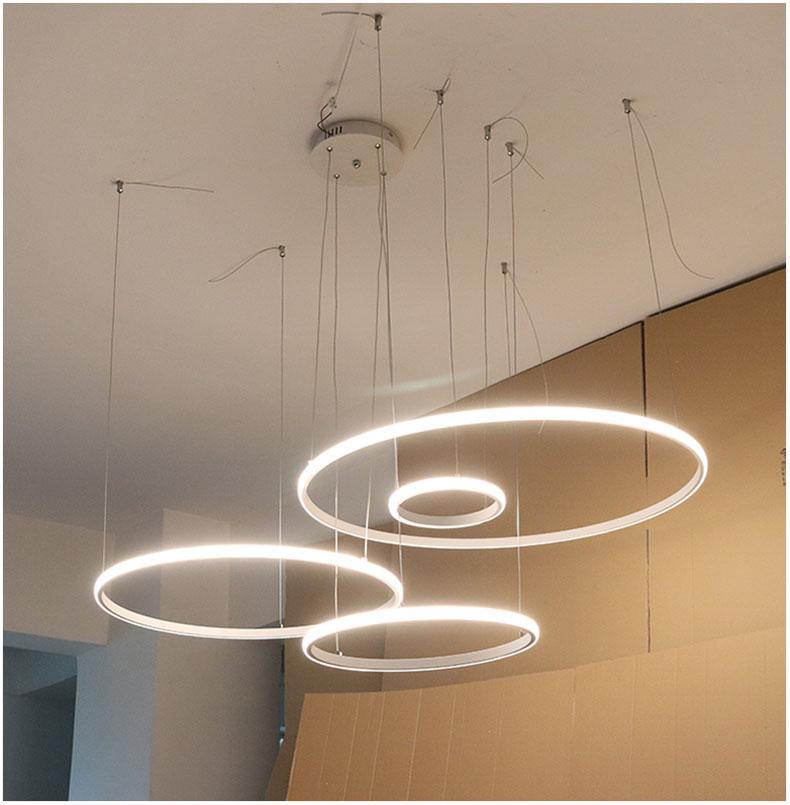 Led Chandelier Light Circle Rings - Nordic Side - 