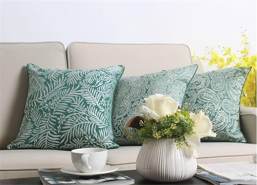 Green Vintage Pattern Cushion Covers - Nordic Side - 