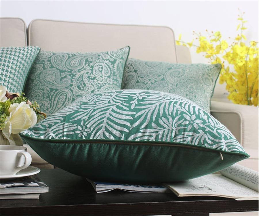 Green Vintage Pattern Cushion Covers - Nordic Side - 