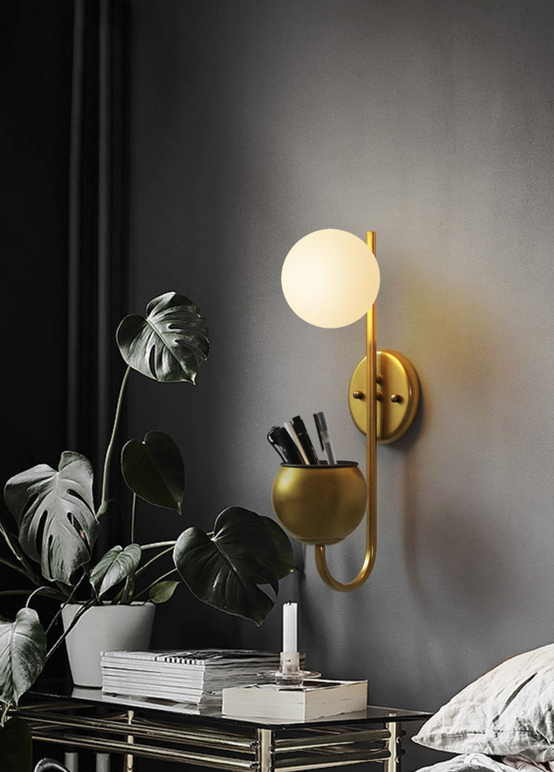 Modern Planter Wall Sconce