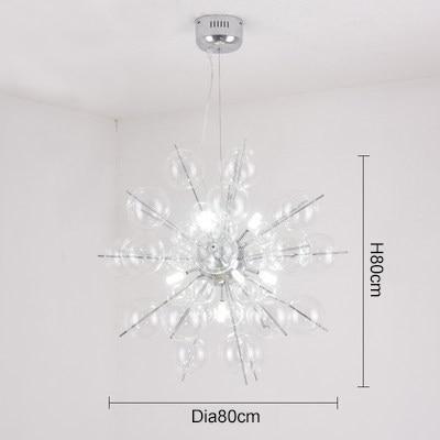 Nordic Glass Ball Dandelion Chandelier - Nordic Side - 