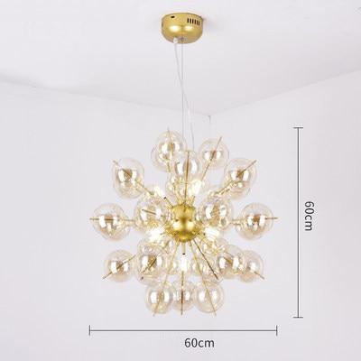 Nordic Glass Ball Dandelion Chandelier - Nordic Side - 