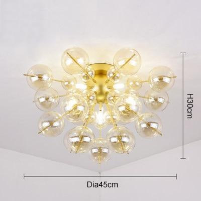 Nordic Glass Ball Dandelion Chandelier - Nordic Side - 