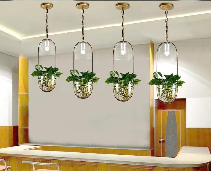 Lileas - Modern Hanging Planter Lamp - Nordic Side - best-selling-lights, feed-cl0-over-80-dollars, feed-cl1-lights-over-80-dollars, hanging-lamp, lamp, light, lighting, lighting-tag, modern,