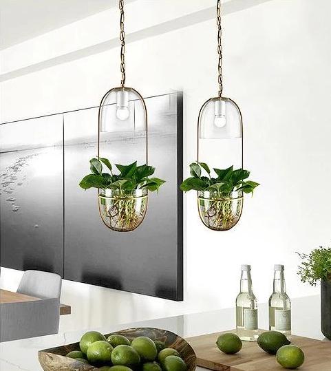 Lileas - Modern Hanging Planter Lamp - Nordic Side - best-selling-lights, feed-cl0-over-80-dollars, feed-cl1-lights-over-80-dollars, hanging-lamp, lamp, light, lighting, lighting-tag, modern,