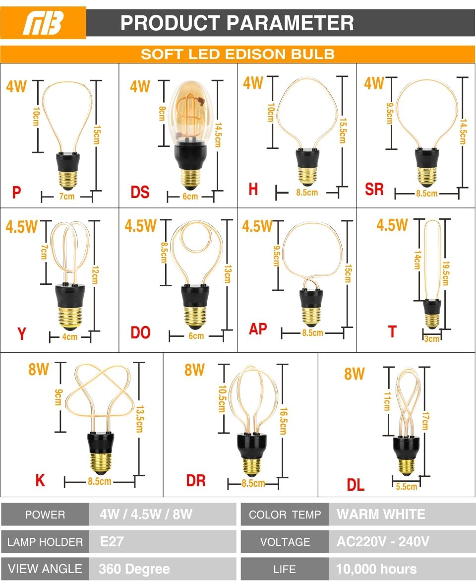 Jax - Classic Vintage LED Light Bulb - Nordic Side - 02-06, modern-lighting, modern-pieces