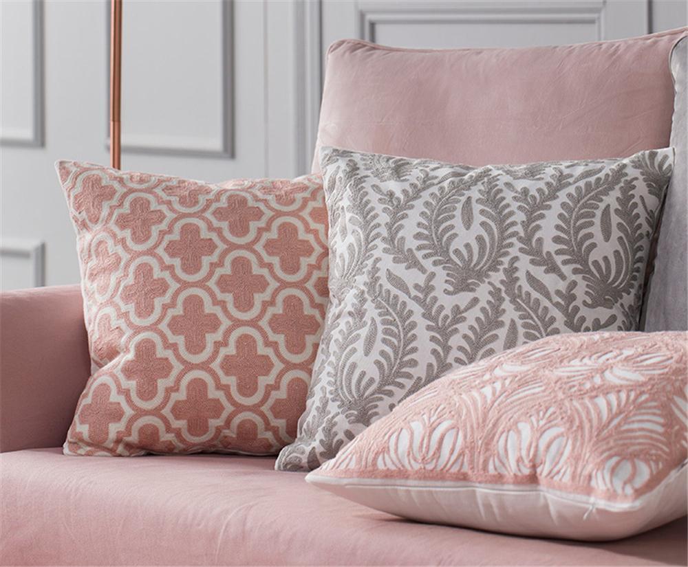 Pink Vintage Pattern Cushion Covers - Nordic Side - 