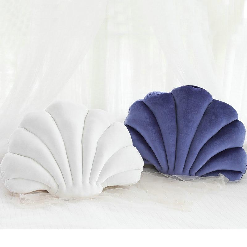 Shell Velvet Shell Cushion - Glam Decor