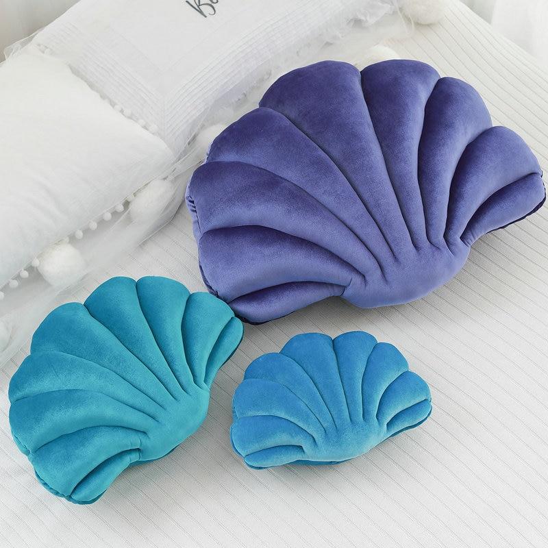 Shell Velvet Shell Cushion - Glam Decor