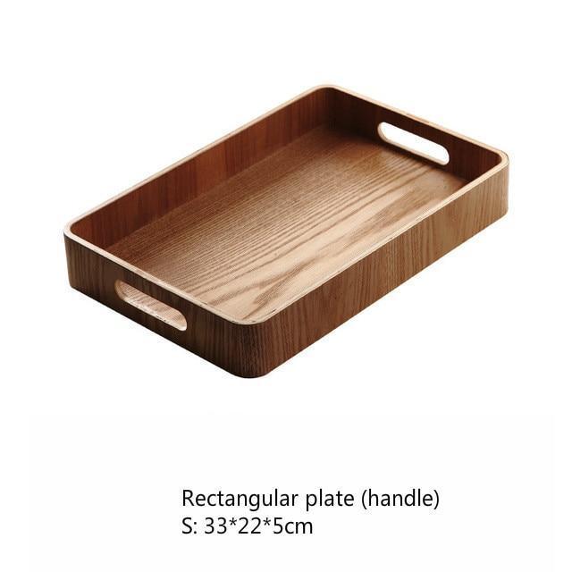 Wooden Round/Oval/rectangular Serving Tray - Nordic Side - 