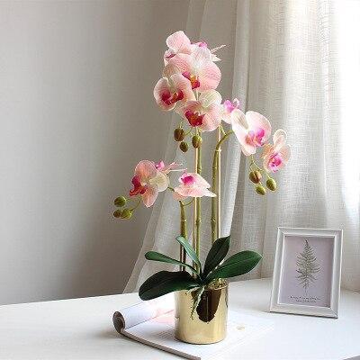 Gold Vase with Orchids - Nordic Side - 