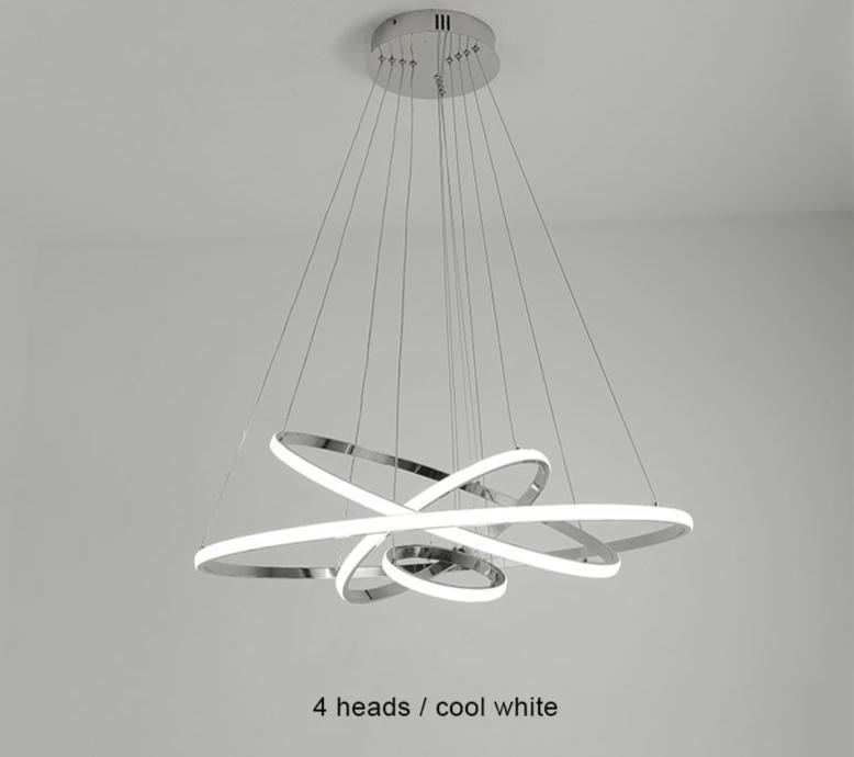 Silver Pendant Light with Circles - Nordic Side - 