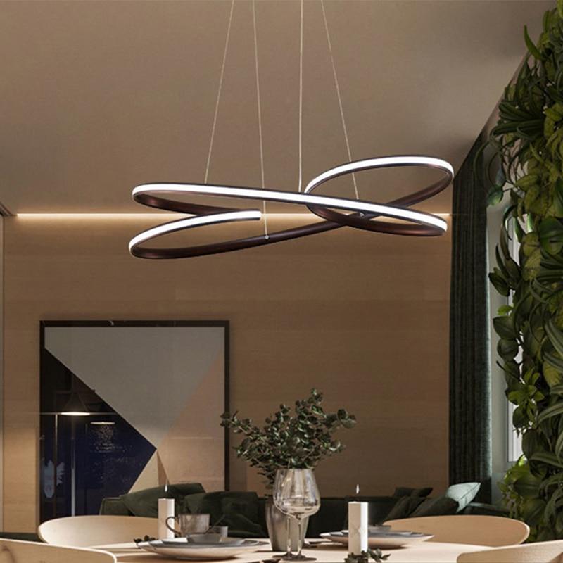 Coffee Black Ribbon Chandelier - Nordic Side - 