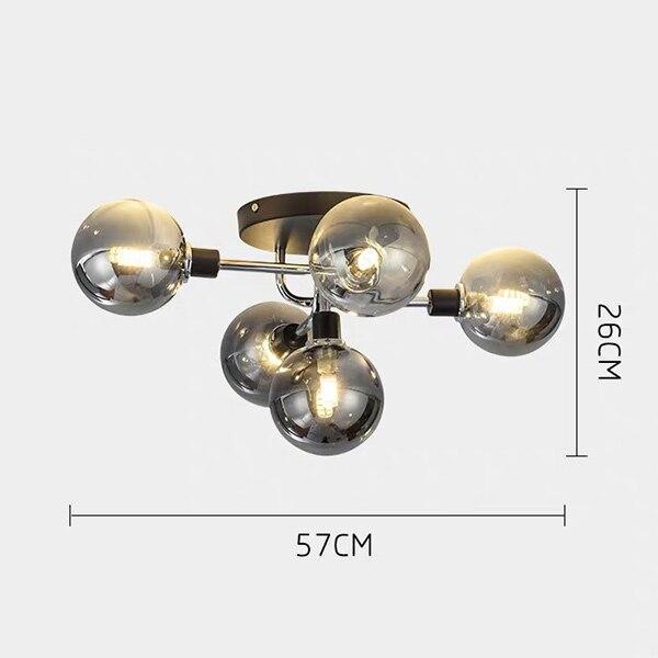 Postmodern Glass Ball Ceiling Light - Nordic Side - 