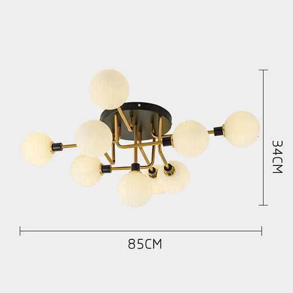 Postmodern Glass Ball Ceiling Light - Nordic Side - 