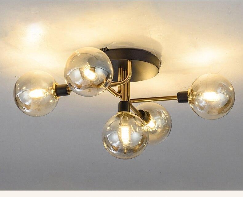 Postmodern Glass Ball Ceiling Light - Nordic Side - 