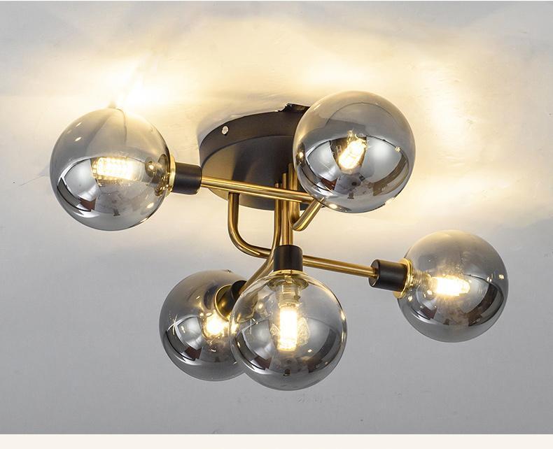 Postmodern Glass Ball Ceiling Light - Nordic Side - 