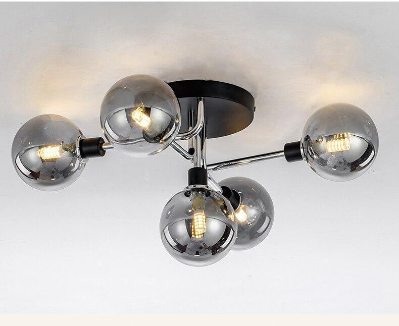 Postmodern Glass Ball Ceiling Light - Nordic Side - 