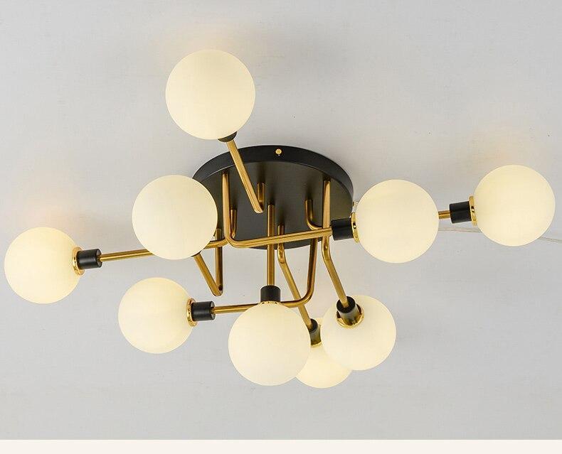 Postmodern Glass Ball Ceiling Light - Nordic Side - 