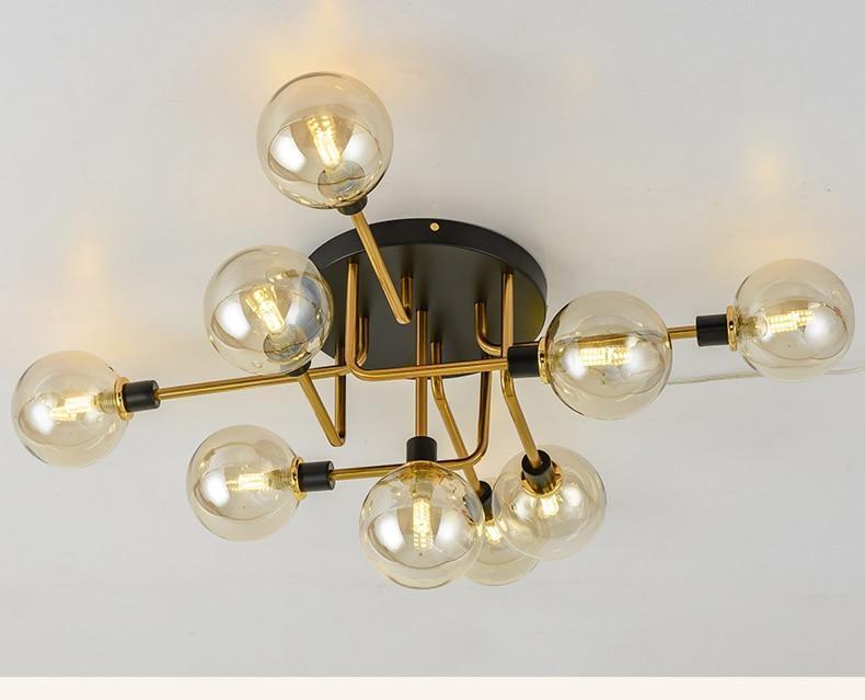 Postmodern Glass Ball Ceiling Light - Nordic Side - 