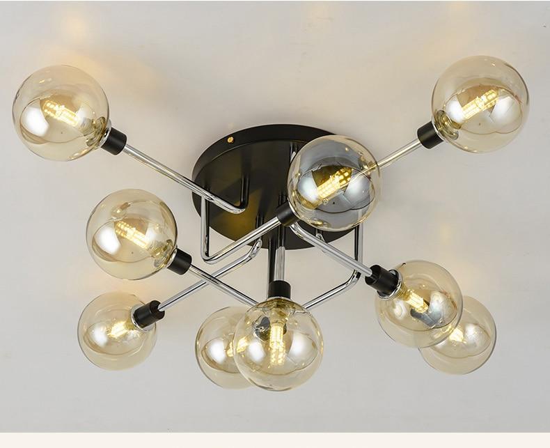 Postmodern Glass Ball Ceiling Light - Nordic Side - 