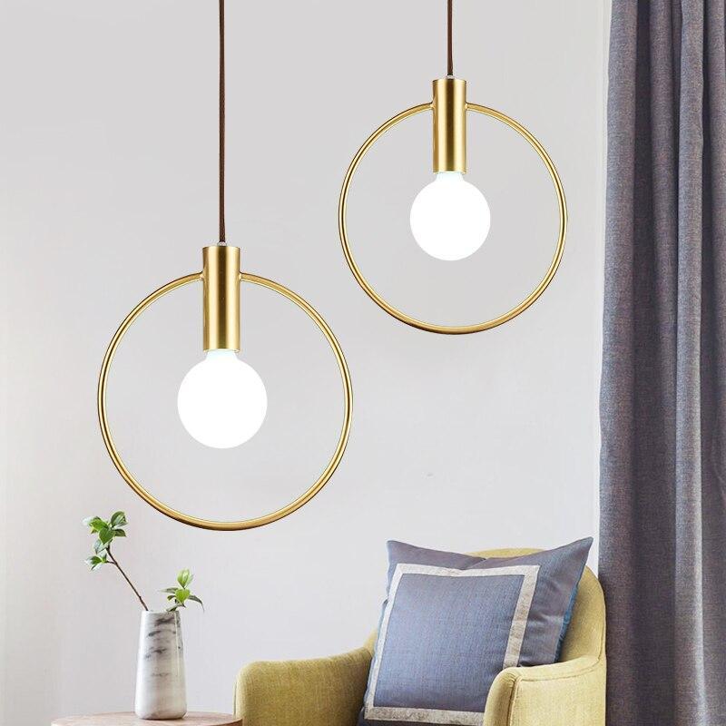 Gold Ring Pendant Light - Nordic Side - 