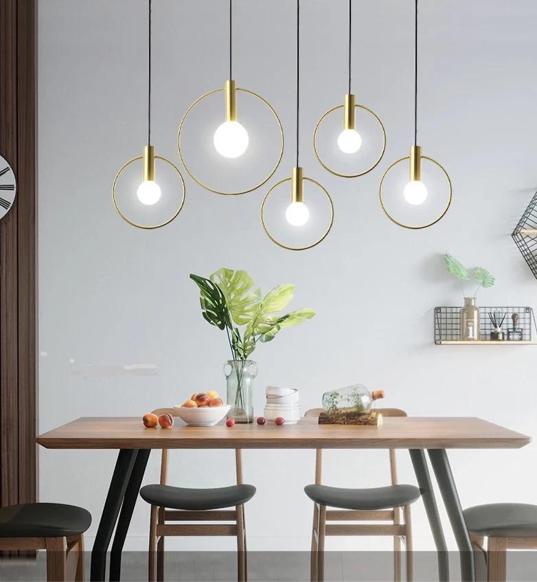 Gold Ring Pendant Light - Nordic Side - 