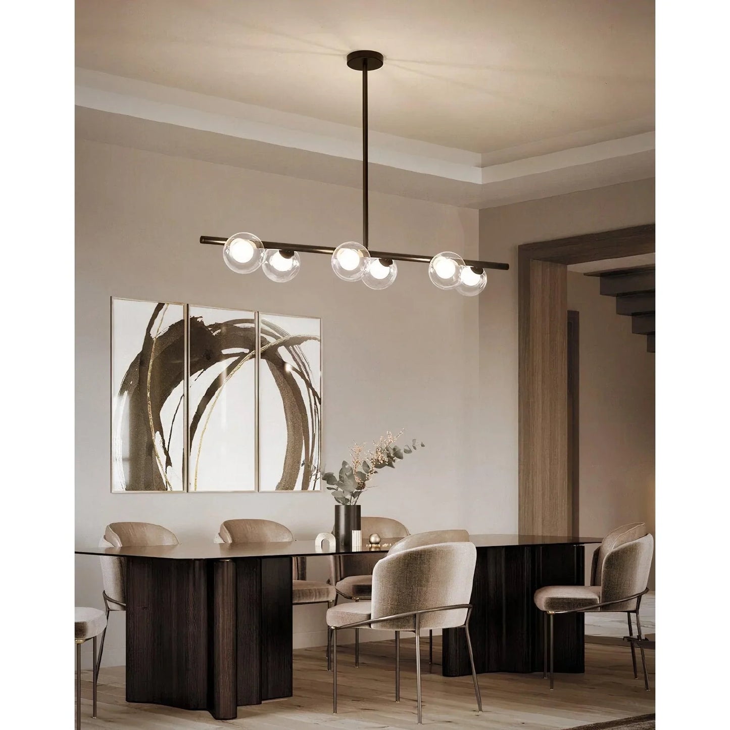 Briem Modern Iron Chandelier - Noru Exclusive