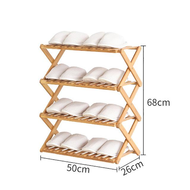 Danica - Bamboo Multi-Level Shoe Rack - Nordic Side - 11-26, furniture, modern-farmhouse