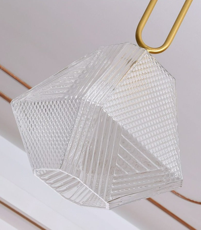 Modern Glass Crystal Ceiling Light