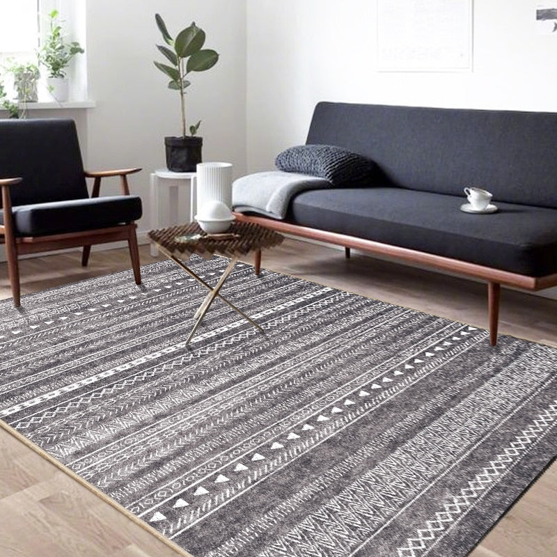 Belconnen Nordic Stripe Charcoal Rug