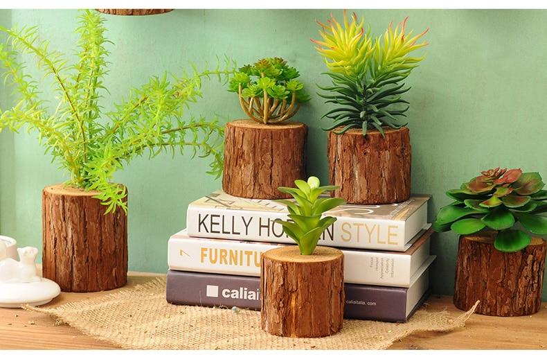 Woody - 3D Imitation Trunk Wall Planter - Nordic Side - 11-18, feed-cl1-planters, modern-farmhouse, modern-planter-collection