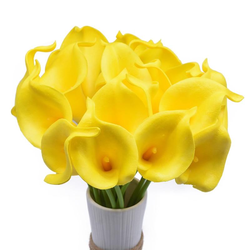 Artificial Realistic Arum-Lily Bouquet - 10 Stems