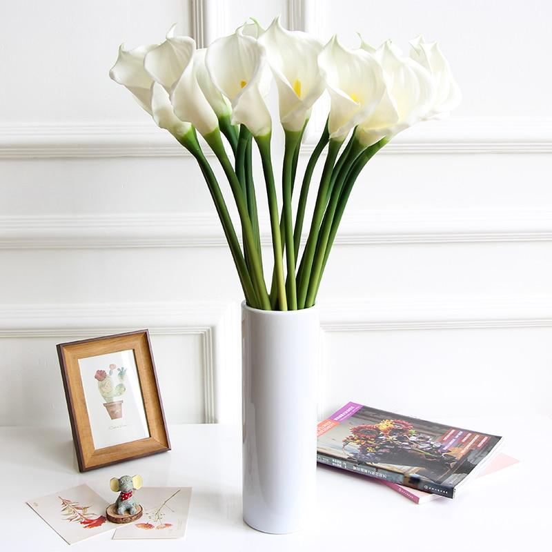 Artificial Realistic Arum-Lily Bouquet - 10 Stems