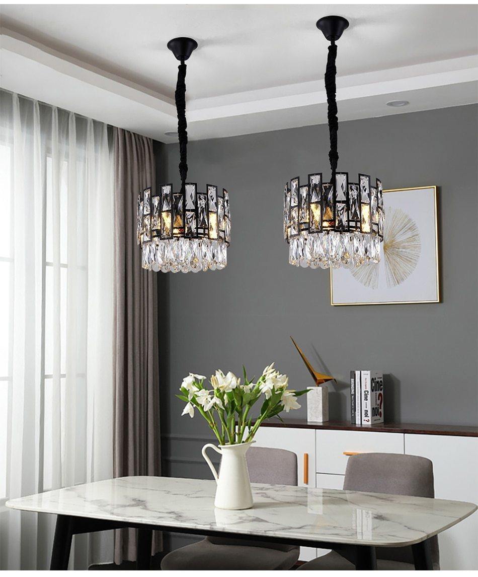 Mimis' Pendant - Nordic Side - black, chandelier, crystal, pendant