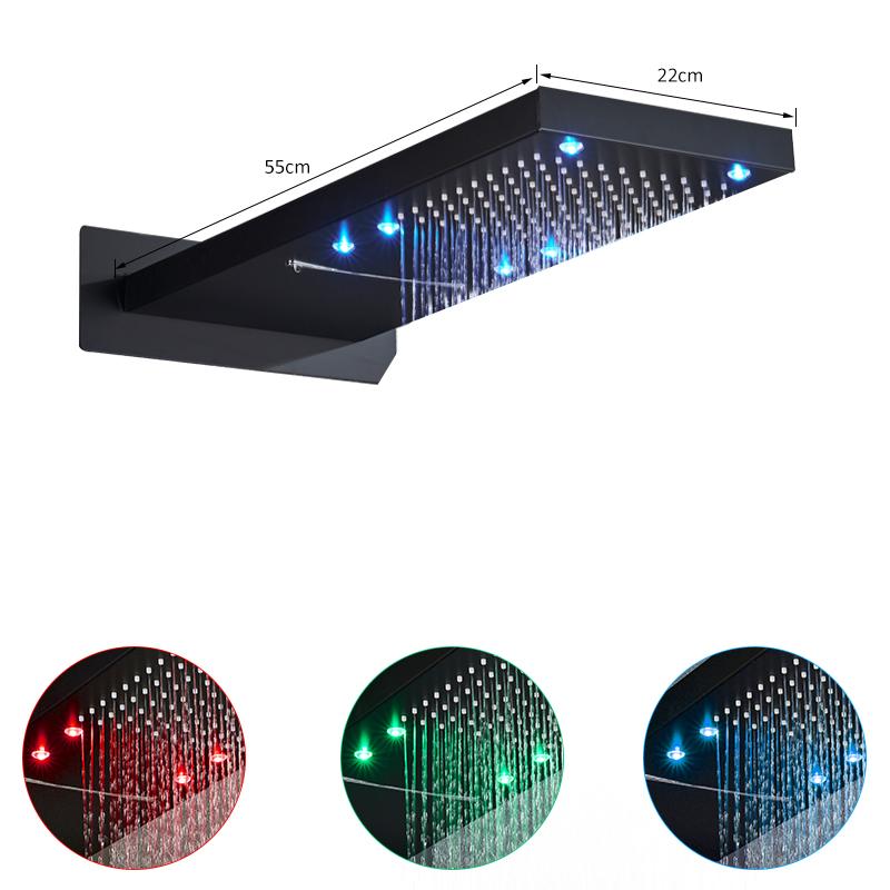 Elora - Rainfall LED Shower Head - Nordic Side - 01-14, bathroom, bathroom-collection, modern-pieces