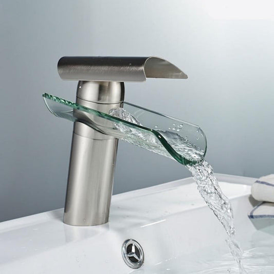 Modern Glass Waterfall Faucet