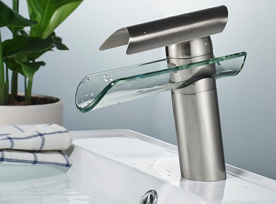 Modern Glass Waterfall Faucet