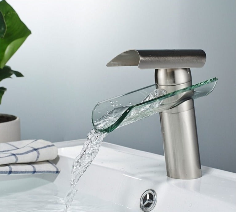 Modern Glass Waterfall Faucet