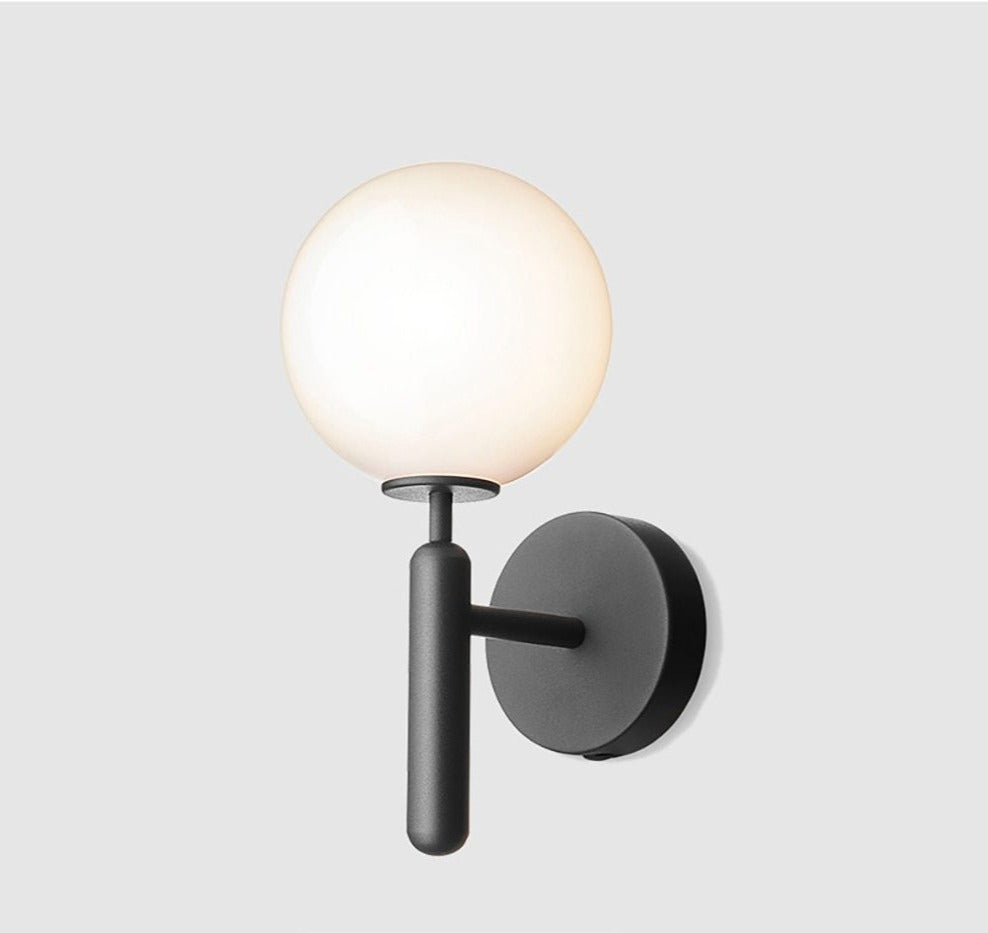 Modern Glass Globe Wall Sconce