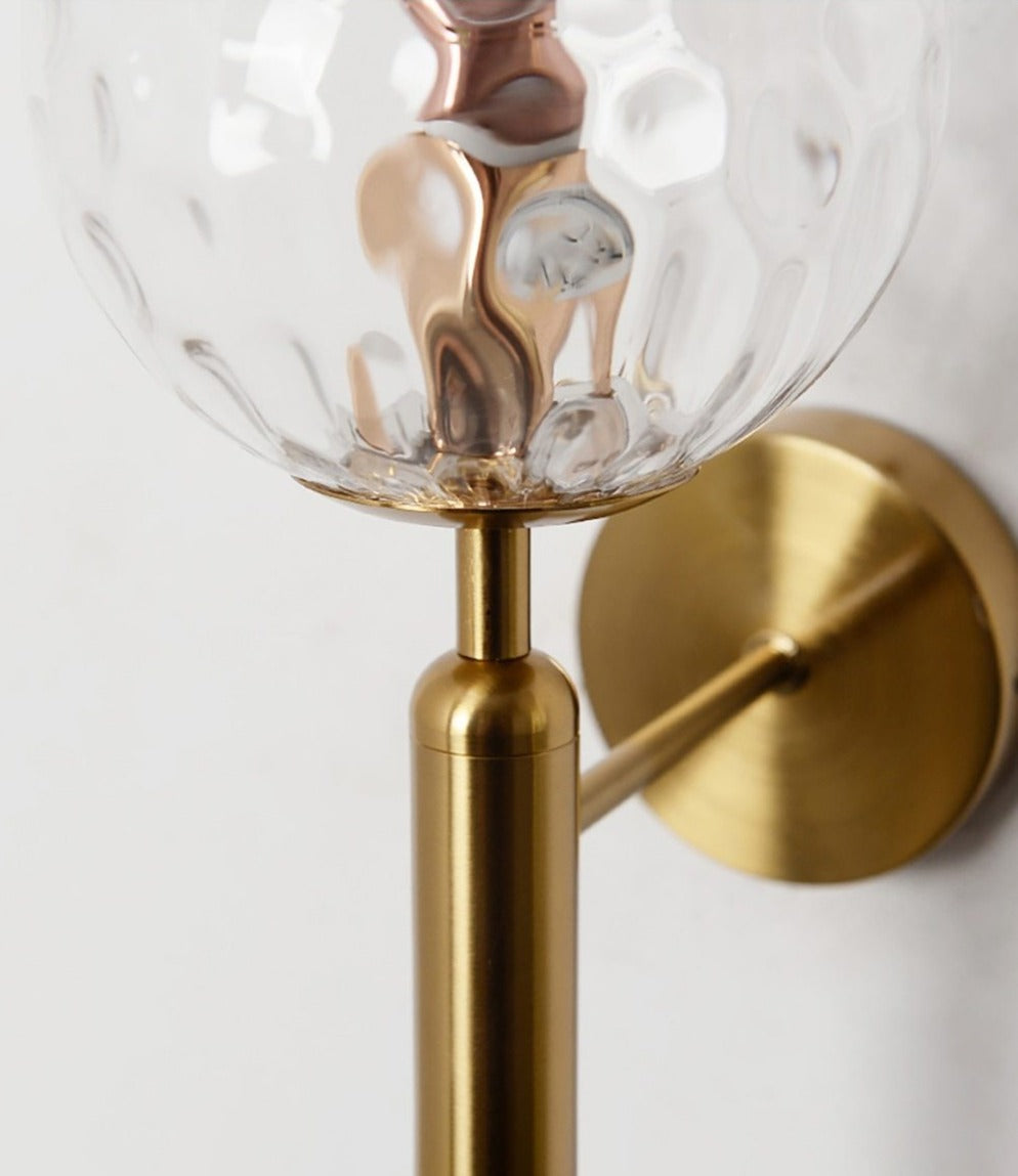 Modern Glass Globe Wall Sconce